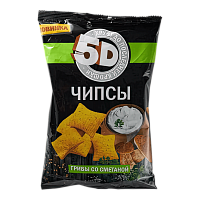 Чипсы 5D Пшеничные "Грибы со сметаной" 45гр*40шт  