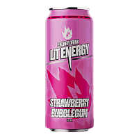 Энергетический напиток LIT ENERGY Strawberry Bubblegum 0,5л ж/бх12шт(63уп/пал) ВЛОЖЕНИЕ! штуки