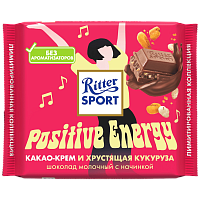 Риттер спорт Хрустящая кукуруза и какао крем100г*12шт (63026) 