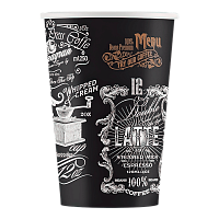 Стакан бум.350мл HB-90-420 749 (50шт/туба*20) (Д-06) с рисунком