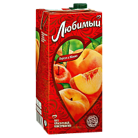 Сок "Любимый" Персик-Яблоко  0,95л*12шт 