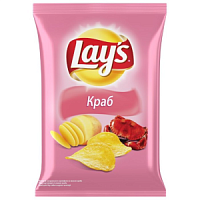 Чипсы Лейс 37гр*36шт краб