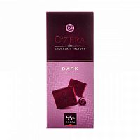 Шоколад О`Zera Dark 55% горький 90гр*15шт