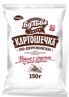 Чипсы БУЛЬБА из сырого кортофеля Картошечка со вкусом Утки с соусом из дикой брусники 150гр*20 