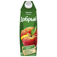 Сок "Добрый" Персик-Яблоко 1л*12шт 