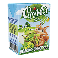 Сок " Фрумка " яблоко/виноград 0,2л*18шт