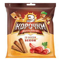 Сухарики " 3 корочки " 40гр*60шт бекон