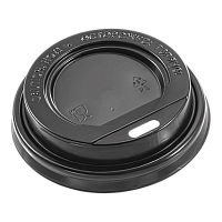 Крышка для горячих напитков с клапаном черная D-73 х 100	
