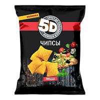 Чипсы 5D Пшеничные "Пицца" 45гр*40шт (1348)