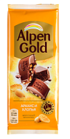 Альпен Голд Арахис и кукурузные хлопья 80гр*21шт штуки
