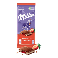Милка  80гр*20шт Клубника со сливками  штуки