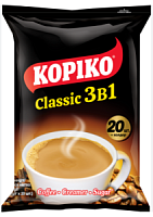 Кофе KOPIKO CLASSIC 3в1( из отборных вулканических коф. зёрен в Индонезии,   20гр*20шт*12бл