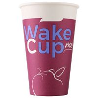 Стакан Бумажный Wake Me Cup 300мл*50шт*20туб D80