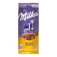 Милка  85гр*20шт Цельный Миндаль