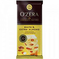 Шоколад О`Zera горький/цельн миндаль White Extra Almond  90гр*16шт