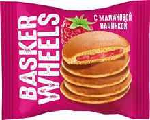 Панкейк с джемом с соком малины «Basker Wheels» 36гр*28шт