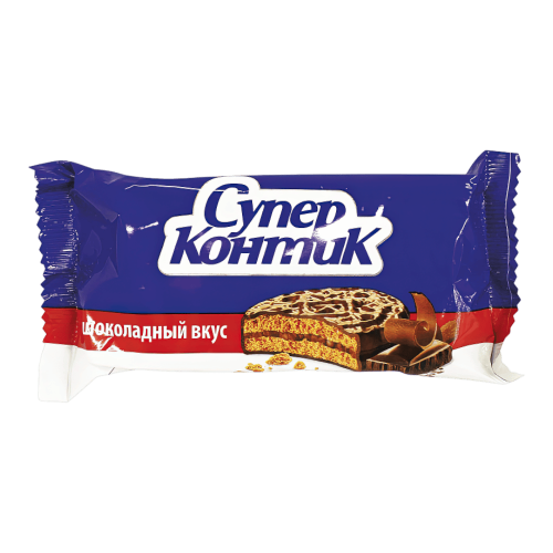 Печенье Супер-Контик ШОКОЛАД 100гр*50шт штуки ( 80кор)