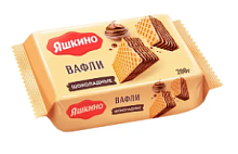 Вафли "Яшкино" Шоколадные  200гр*24шт(ЯВ123) (РАВ800)