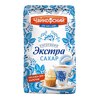 Сахар Чайкофский Экстра белый 0,9 кг( 10шт)