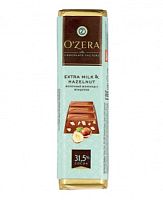 Шоколадный Батончик "O`Zera" Hazelnut  молочный с фундуком 42гр*20шт*4