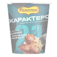 Роллтон-лапша Крылышки баффоло стакан 70гр*24шт 