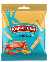 Сухарики "Кириешки" пшеничные 40г*60шт Краб РВС950 