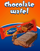 Вафли CHOCOLATE WAFER глазированные c шок. начинкой  30 гр*24 шт*8 бл штуки