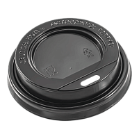 Крышка для горячих напитков с клапаном черная D-73 х80(40туб)	