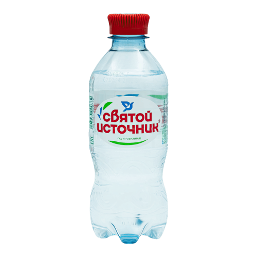 Святой источник Вода газ  0,33л*12шт ( 168 уп/пал)