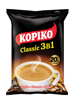 Кофе KOPIKO CLASSIC 3в1( из отборных вулканических коф. зёрен в Индонезии,   20гр*20шт*12бл