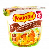 Ролтон-пюре стакан жар. лисички со см. 40гр*24шт.