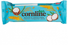 Батончик Cornline из цельных злаков с кокосом и воздушным рисом 30г*18шт*8шб
