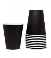 Стаканчик бумажный GlobalCups BLACK 150 мл*50шт