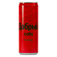 Добрый Кола без сахара жб 0,33л*12шт (180уп/пал)