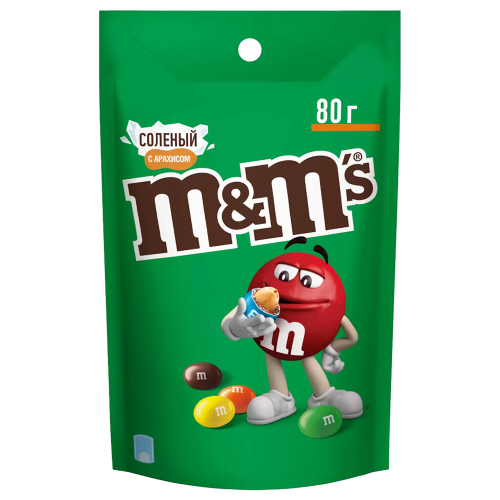 МиМ'с соленый арахис 80гр*28шт штуки (6бл)
