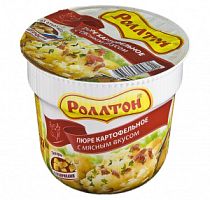 Ролтон-пюре стакан 40гр*24шт Мясо