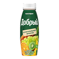 Сок "Добрый" Мультифрукт ПЭТ 0,3л*12шт (192уп/пал)