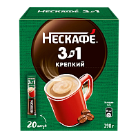 Кофе Нескафе 3в1 "Крепкий" 14,5гр*20шт*20бл