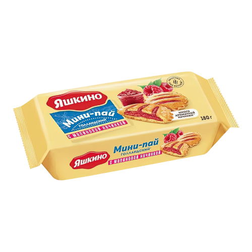 Мини-пай голландский с малиной Яшкино 180гр*12шт(РВР326)
