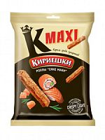 Сухарики "Кириешки Maxi 50гр+25гр*32шт Сяке Маки+ соус васаби