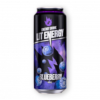 Энергетический напиток LIT ENERGY BLUEBERRY (Черника) 0,5л ж/бх24шт(63уп/пал) ВЛОЖЕНИЕ!