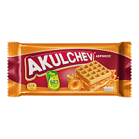 Венские вафли Акульчев 100гр*22шт абрикос RU  штуки