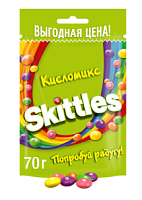 Скитлс Кисломикс (зеленый)  70гр*26шт штуки ВНИМАНИЕ!!!
