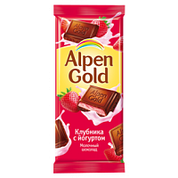 Альпен Голд Клубника йогурт 80*21шт штуки