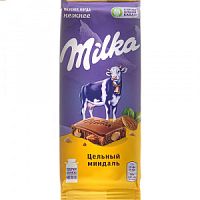 Милка  85гр*20шт Цельный Миндаль