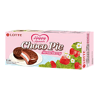 ЧокоПай Клубника 28гр*6шт*16бл. LOTTE 