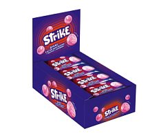 Драже«Strike» в белой шоколадной глазури с малиной, 40 г*16шт*12бл