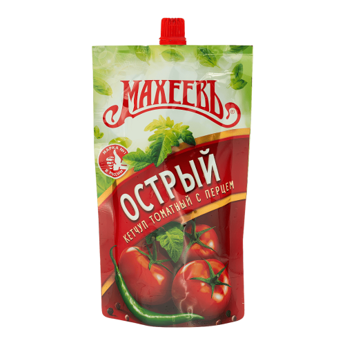 Кетчуп Томатный острый "Махеев" дой-пак 300гр*16шт