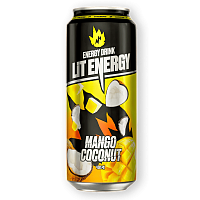 Энергетический напиток LIT ENERGY MANGO COCONUT (Манго-Кокос) 0,5л ж/б х12шт(126уп/пал)  штуки