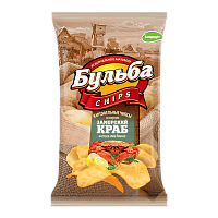 Чипсы БУЛЬБА из сырого картофеля  со вкусом Краба заморского 75гр*25  